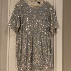 Sparkly shirt dress (brand new)